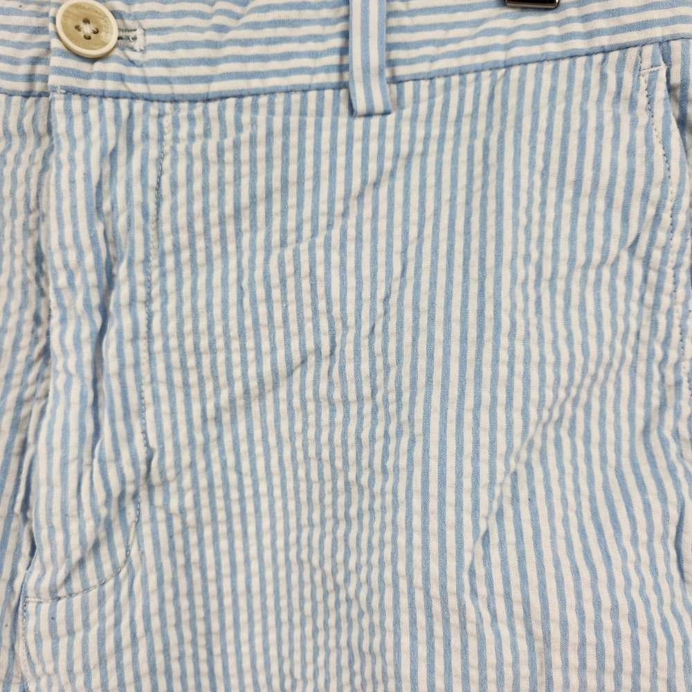Vineyard Vines Mens Blue White Striped Seersucker Shorts 34 - Picture 2 of 8